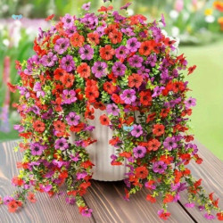 Artificial Hanging Flowers UV Resistant Fake Flowers