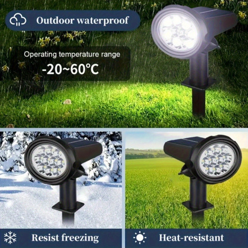 1pc 10led Solar Spotlight Outdoor Garden Light Intelligent