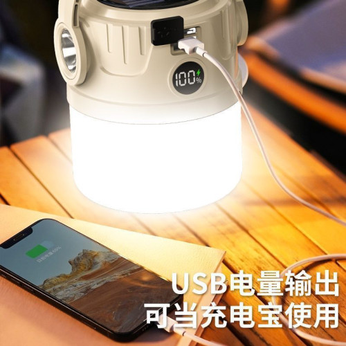 特種兵太陽能照明充電戶外露營燈帳篷夜市應急燈多功能家用耐用燈