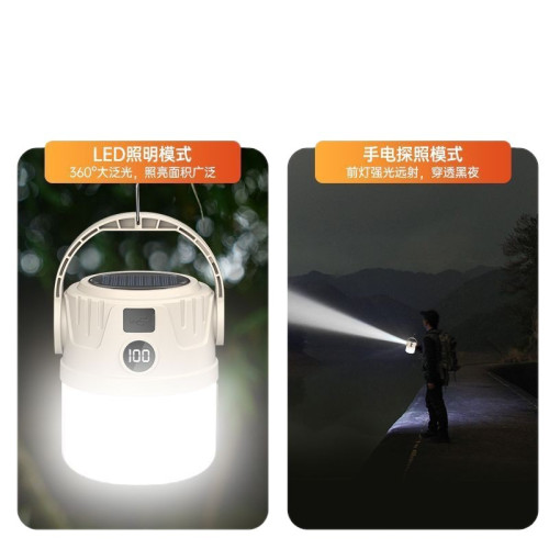 特種兵太陽能照明充電戶外露營燈帳篷夜市應急燈多功能家用耐用燈