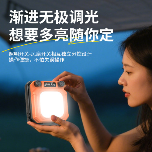 戶外露營燈長續航營地帳篷燈手搖充電可攜式折疊多功能應急工作燈