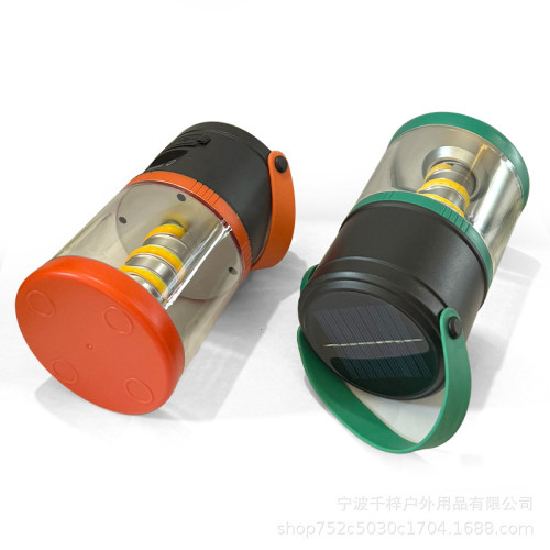 太陽能充電野營燈戶外多功能電量顯示照明帳篷燈多光源