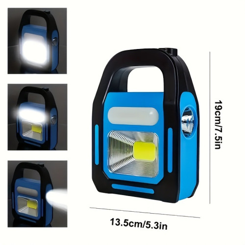 3 in 1 Solar USB Rechargeable LED Camping Light Brightest