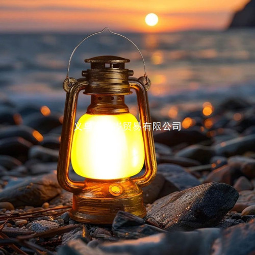 創意桌燈燈復古煤油燈劇本殺裝飾老式馬燈戶外酒吧台燈氛圍燈充電
