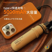 ✅戶外露營燈大容量行動電源一體可攜式野營帳篷usb充電復古多功能
