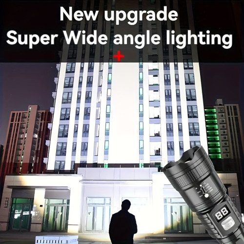 2026新款超亮戰術手電筒充電式手持手電筒