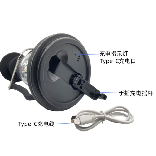 太陽能復古馬燈 手搖髮電手提野營燈usb充電帳篷燈家用應急露營燈