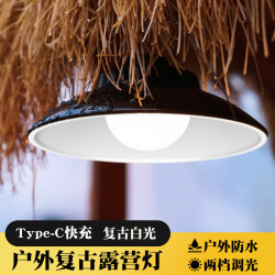 大號中式復古燈露營燈太陽能充電戶外續航野營照明營地夜市擺攤