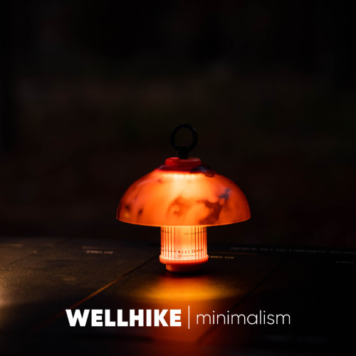 WELLHIKE復古木紋鉢體燈罩PP戶外露營營地居家氛圍配件38GZ燈通用