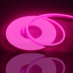 Flexible Pink led Neon Strip Lights 39.37 196.85 Inch usb