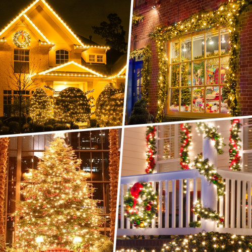 301FT Christmas Twinkle Lights Outdoor, Xmas String Lights