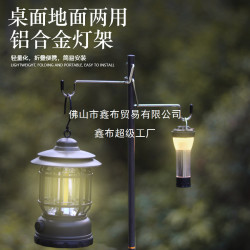 戶外露營照明燈桿可攜式折疊鋁合金野營露營燈架營地燈架野釣燈架