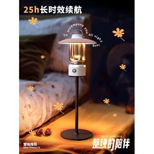 復古露營燈爆款戶外野營地應急手電帳篷燈多功能手提馬燈