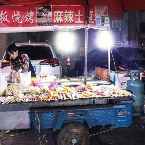 .露營充電太陽能戶外超長續航夜市照明燈擺攤地攤帳篷停電應急家