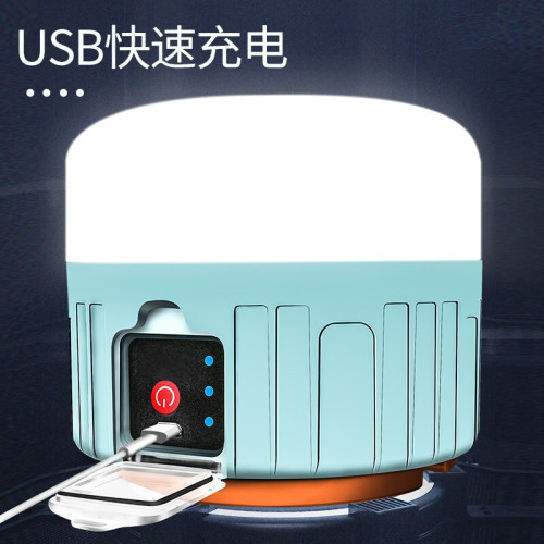 LED夜市地攤球泡燈太陽能燈充電遙控戶外帳篷燈應急燈擺攤燈