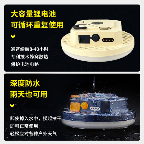 百飛戶外燈照明露營燈手提掛吊燈超長續航充電氛圍野營帳篷營地燈 百飛戶外燈照明露營燈手提掛吊燈超長續航充電氛圍野營帳篷營地燈