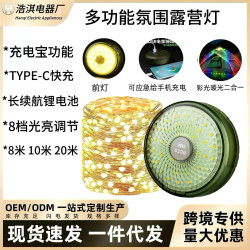 多功能戶外露營燈照明野營燈帳篷燈收縮燈串戶外多功能露營燈串燈