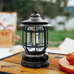 戶外露營燈帳篷燈野營led氛圍燈復古馬燈營地照明超長續航 掛式燈
