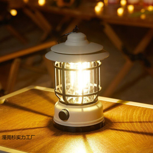 戶外露營燈帳篷燈野營led氛圍燈復古馬燈營地照明超長續航 掛式燈