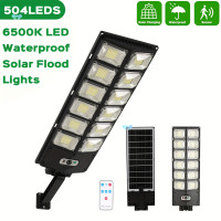 6500K 504 LED Ultra Bright Solar Street Light Solar Lights