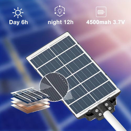 6500K 504 LED Ultra Bright Solar Street Light Solar Lights