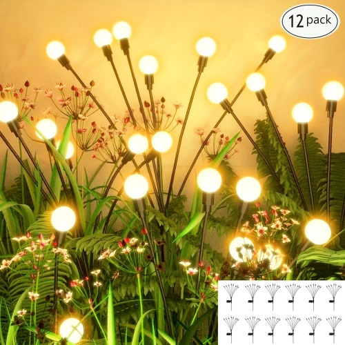 Solar Firefly String Lights 80 led Outdoor Garden Pathway