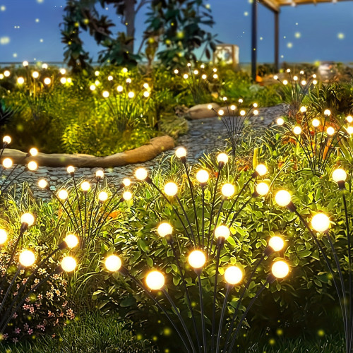 Solar Firefly String Lights 80 led Outdoor Garden Pathway