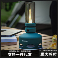 復古LED煤油燈夜燈台燈床頭燈裝飾氛圍燈戶外野營創意桌燈露營燈
