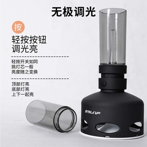 復古LED煤油燈夜燈台燈床頭燈裝飾氛圍燈戶外野營創意桌燈露營燈