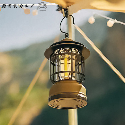 戶外復古露營燈手提式馬燈充電式 帳篷燈野營燈掛式營地燈氛圍燈