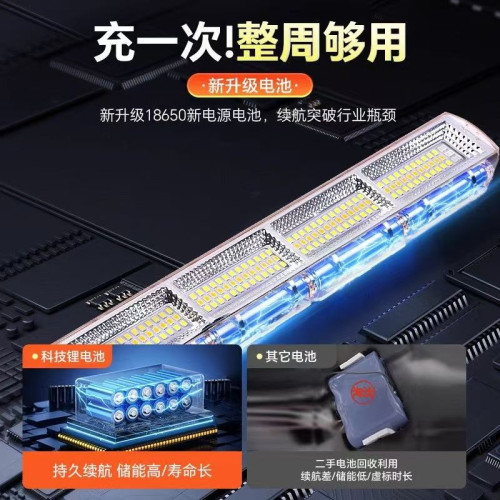新款led充電夜市地攤擺攤照明燈 移動充電家用停電應急燈磁吸充電