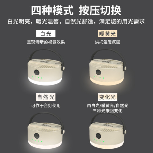 百飛露營燈帳篷燈戶外多功能照明燈超長續航充電磁吸野營燈可調光