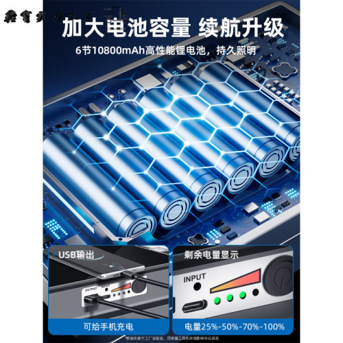 強光地攤夜市燈led戶外支架燈充電照明燈神器野外燈移動擺攤露營