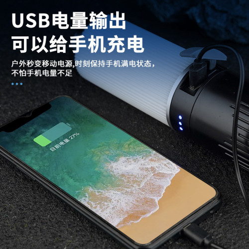 新款手持式多功能戶外野營燈 多種燈光模式帶15米長燈串氛圍彩燈