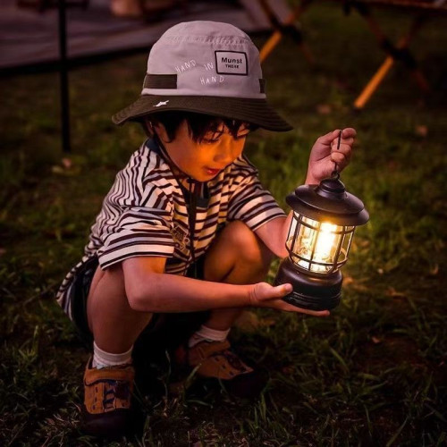 復古露營馬燈充電超長帳篷氛圍野營戶外照明營地燈LED夜釣燈掛式