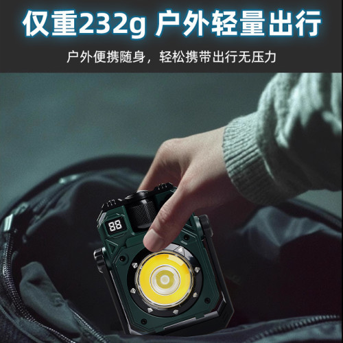 新款Type-c充電戶外COB工作燈磁吸檢太陽能野營多光源LED露營