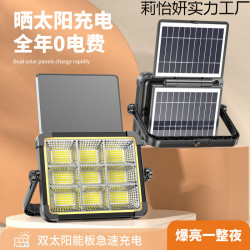 太陽能燈新款家用戶外庭院燈超亮照明手提多功能移動露營路燈