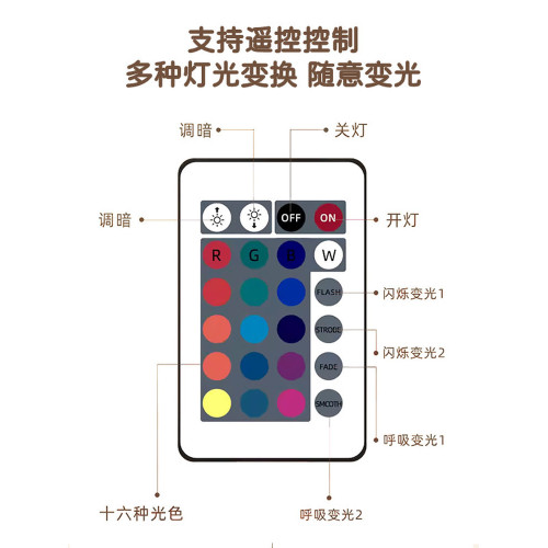 創意動態水波紋氛圍燈臥室情調家用床頭燈浪漫氛圍感燈小夜燈旋轉