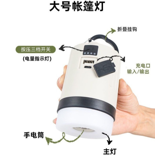 戶外露營營地照明燈野營帳篷氛圍燈手電筒長續航LED小夜燈