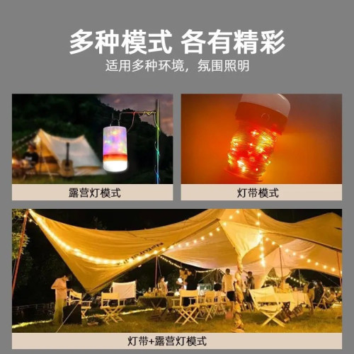 戶外露營燈帳篷燈充電超長續航掛式應急超亮野營燈可攜式磁吸地攤燈