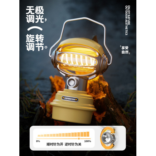 爆款復古露營燈戶外野營應急帳篷燈家備用多功能手提馬燈