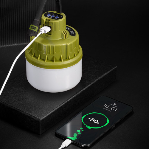 新款LED球燈泡家用戶外擺攤節能高亮充電應急藍牙音響野營燈