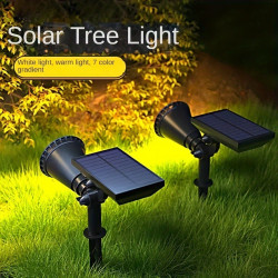 2026新款太陽能景觀燈戶外LED射燈樹型