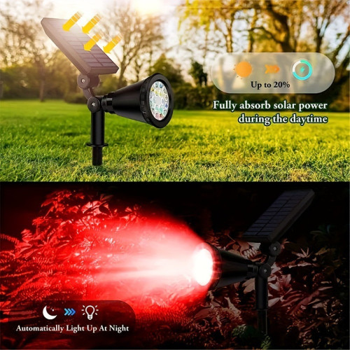 2026新款太陽能景觀燈戶外LED射燈樹型