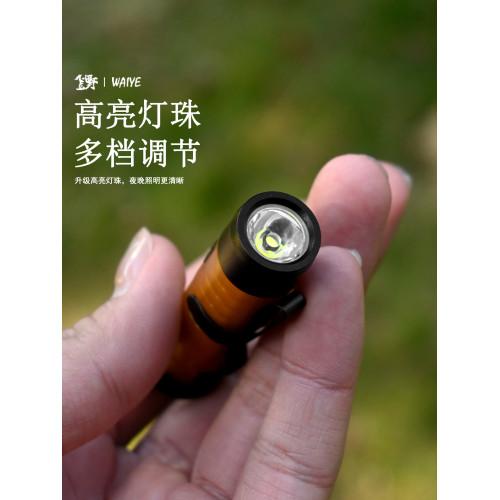 戶外強光口袋帽夾燈磁吸露營氛圍led長續航救災應急警示燈手電筒