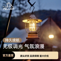 伯希和營地燈led鎢絲掛式復古露營燈可充電應急照明燈帳篷氛圍燈