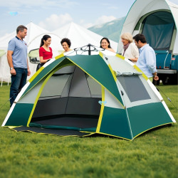 Double Door Double Window OutsIDe Folding Portable Camping