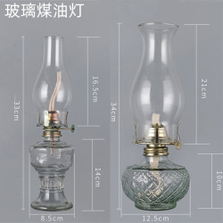 復古老式煤油燈用油老馬燈鄕村懷舊火水燈洋油燈長明燈玻璃馬燈