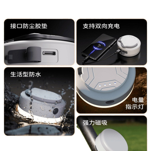 溫唯可攜式露營充電帳篷燈戶外照明燈泡超長續航掛燈應急超亮野營燈