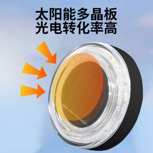 2024新款充電太陽能爆閃彩虹燈防追尾警示燈